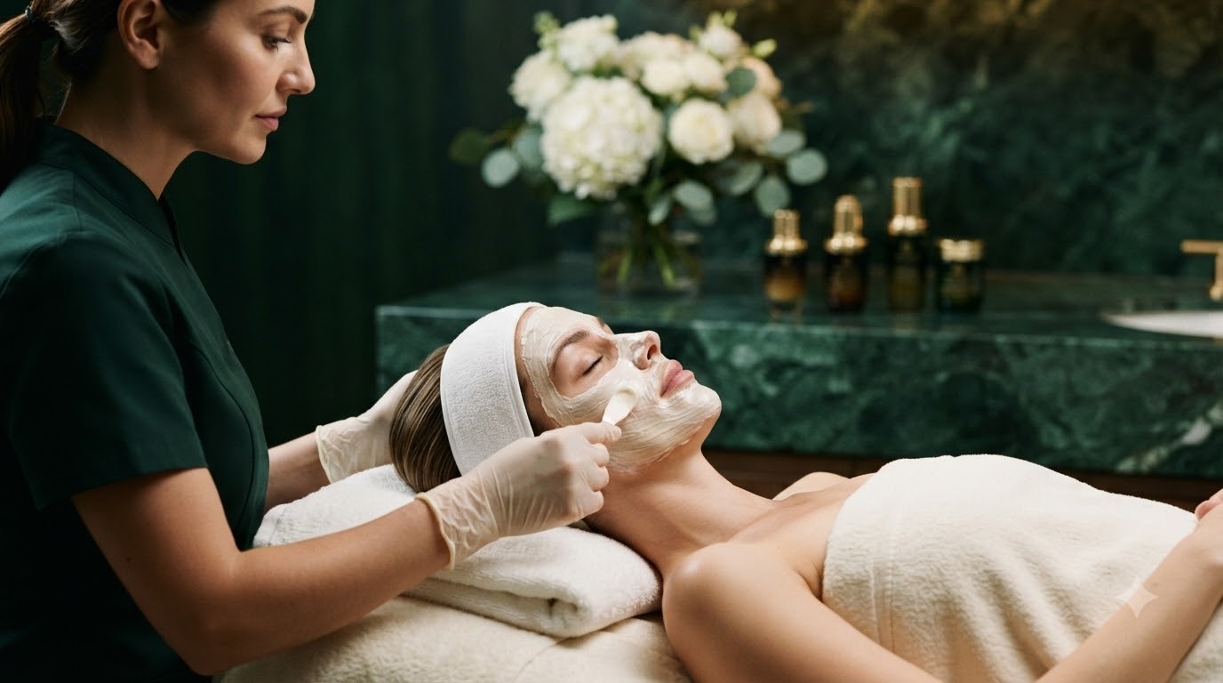Kaaya Glow membership ritual — professional facial treatment