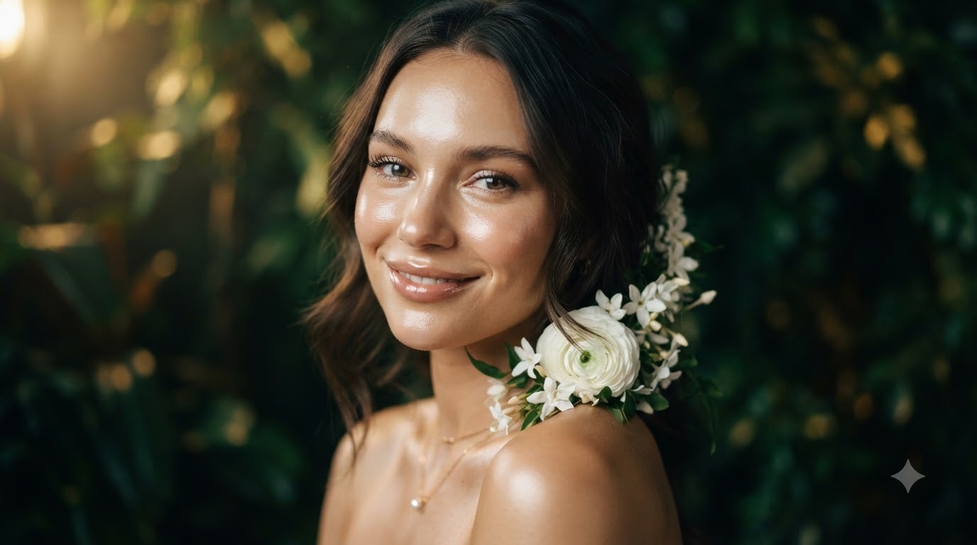 Botanical skincare detail